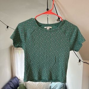 Green baby tee